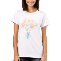 Botte de marguerite blanche et rose