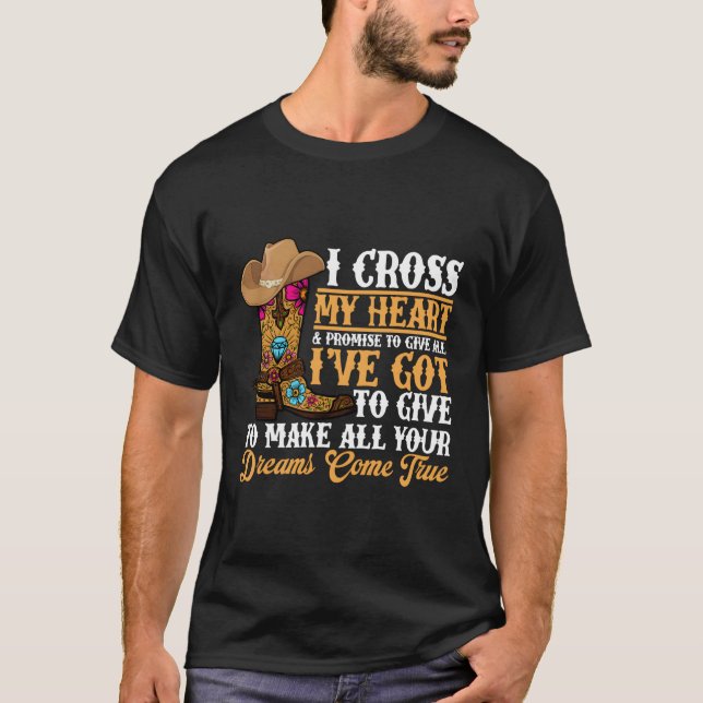 T-shirt Botte De Vache Je Traverse Mon Pays Occidental Vac (Devant)