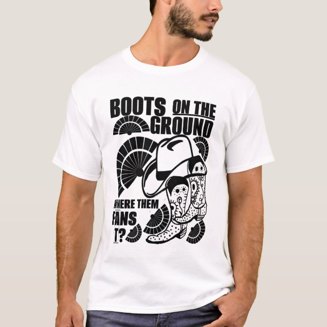 T-shirt Bottes au sol (Devant)