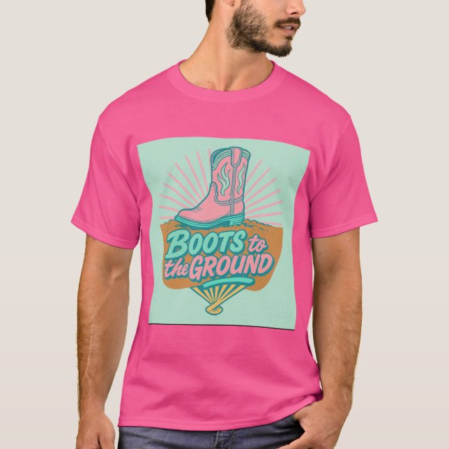 T-shirt Bottes au sol - Cowgirl Energy Tee (Devant)