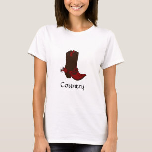T-shirt Bottes Brown occidentales