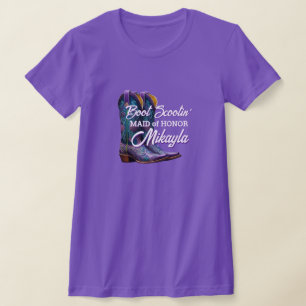 T-shirt Bottes de cowboy fantaisie demoiselle d'honneur