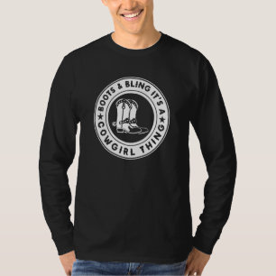 T-shirt Bottes et Bling C'est une chose de cowgirl Compto