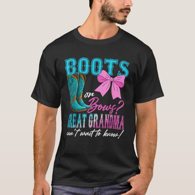 T-shirt Bottes ou vaches Grand grand-mère vous aime Genre  (Devant)