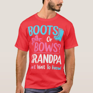 T-shirt Bottes ou vaches Grand-père Genre Révéler Grossess