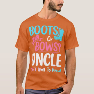 T-shirt Bottes ou vaches Oncle Genre Révéler Grossesse Ann