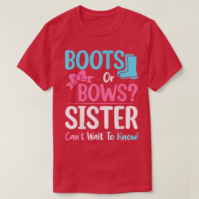 T-shirt Bottes ou vaches Soeur Sexe Révéler Grossesse Anno (Design devant)