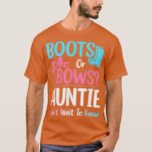 T-shirt Bottes ou vaches Tante Genre Révéler Grossesse Ann