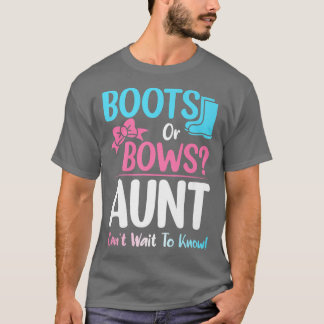 T-shirt Bottes ou vaches tante Genre Révéler Grossesse Ann