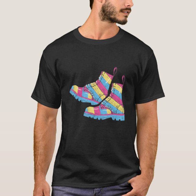T-shirt Bottes Pansexuelles Gay Love LGBTQ+ Jolie esthétiq (Devant)