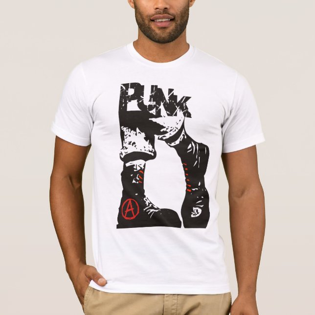 T-shirt Bottes punks d'anarchie (Devant)