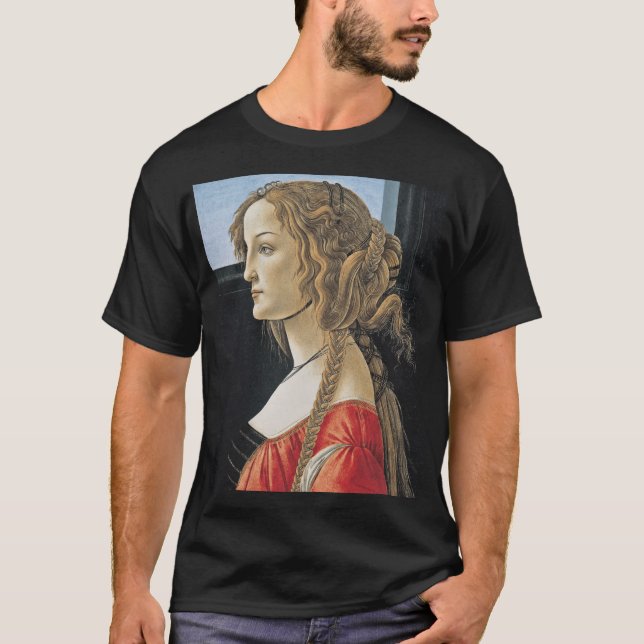 T-shirt Botticelli Portrait Of Simonetta Vespucci 1caesium (Devant)