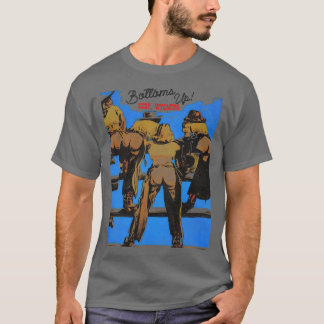 T-shirt BOTTOMS UP Cody Wyoming Retro les années 70 Wester