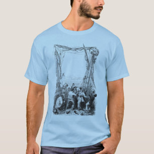 T-shirt Boucaniers vintage et un navire pirate naufragé