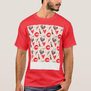 T-shirt Bouche à baiser avec Motif à lèvres 2