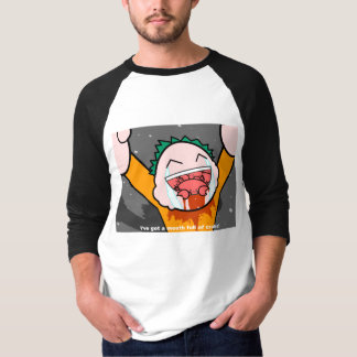 T-shirt Bouche complètement des crabes - customisés