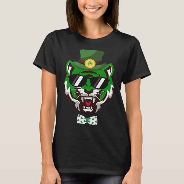 T-shirt Bouche ouverte Bengale Tiger Lunettes de soleil St (Devant)