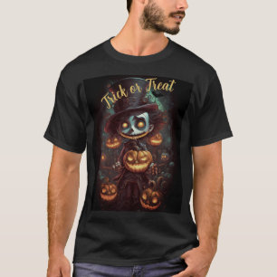 T-shirt Bouche pointillée éffrayante Halloween