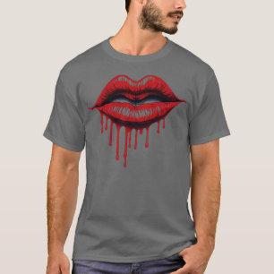 T-shirt bouche rouge