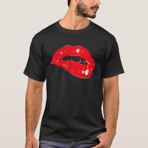 T-shirt Bouchée rouge bouche baisante