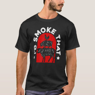 T-shirt Boucher asiatique Cuisinier Cuisine Chef Je fumera