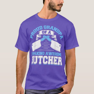 T-shirt Boucher Meatman Grandpa Boutique Marché Viande Gra