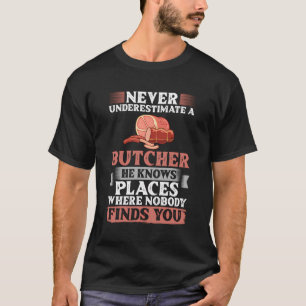 T-shirt Boucher Viande couteau couteau Boutique Boucherie
