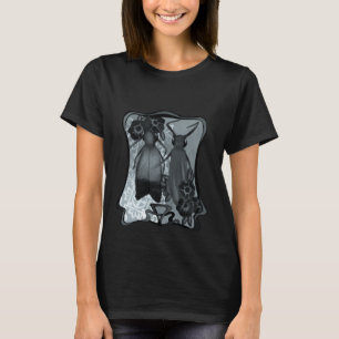 T-shirt Bouches et fleurs de pétunia insectes volants noct