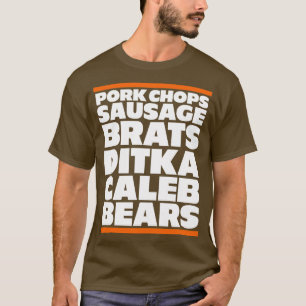 T-shirt Bouchons de porc saucisses chats ditka Caleb Ours