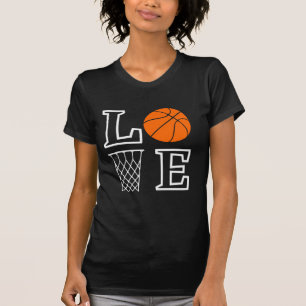 T-shirt Boucles de basket-ball, Lecteur de basket-ball Cad