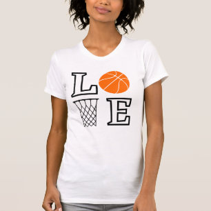 T-shirt Boucles de basket-ball, Lecteur de basket-ball Cad