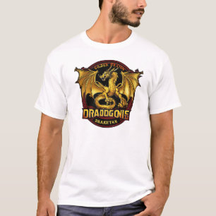T-shirt Boucles de dragons d'or : Libérez l'électricité su
