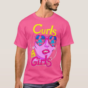 T-shirt Boucles Drôle Pour Les Filles Gym Poids Bodybuildi