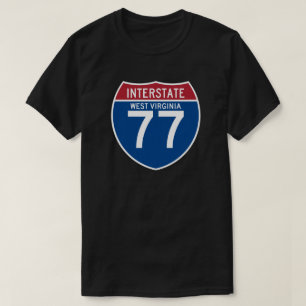T-shirt Bouclier d'autoroute nationale de la Virginie