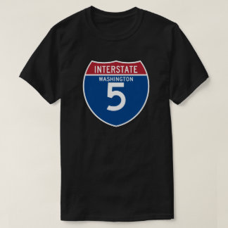 T-shirt Bouclier d'autoroute nationale de Washington WA