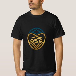 T-shirt Bouclier de cœur mystique - Ligne artistique de mo