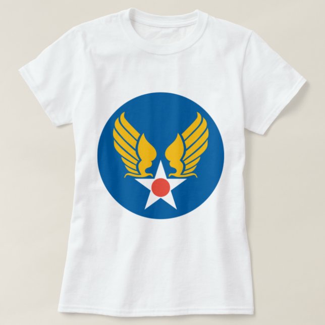 T-shirt Bouclier de corps d'air d'armée (Design devant)