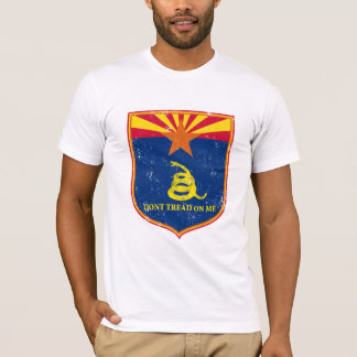 T-shirt Bouclier de drapeau de l'Arizona et de Gadsden