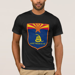 T-shirt Bouclier de drapeau de l'Arizona et de Gadsden