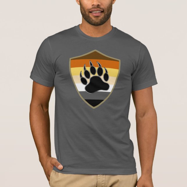 T-shirt Bouclier de fierté d'ours Patte d'ours - Chemise (Devant)