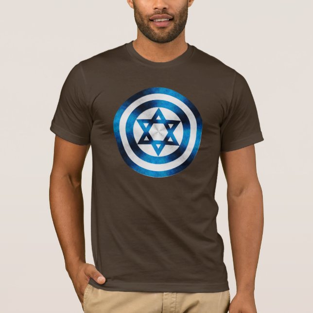 T-shirt Bouclier de héros de capitaine Israël (Devant)