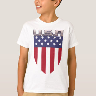 T-shirt Bouclier de patriote du drapeau américain