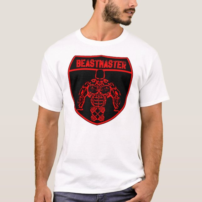 T-shirt Bouclier d'obscurité de Beastmaster de muscle de (Devant)