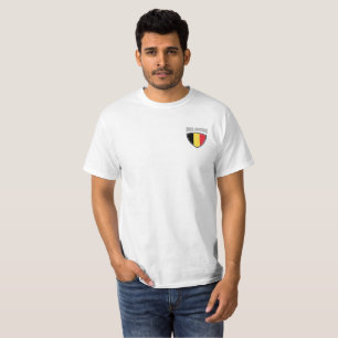 T-Shirt Bouclier Drapeau Belgique