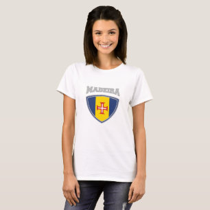 T-shirt Bouclier du drapeau de Madère