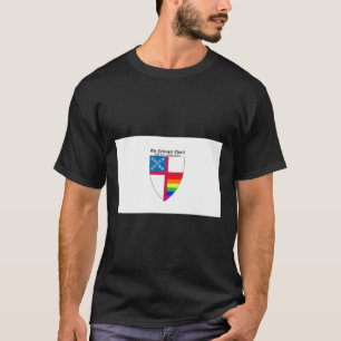 T-shirt Bouclier épiscopal avec Rainbow Pride Horizon