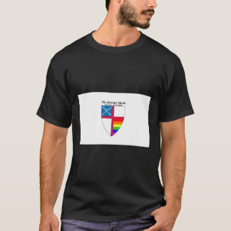 T-shirt Bouclier épiscopal avec Rainbow Pride Horizon