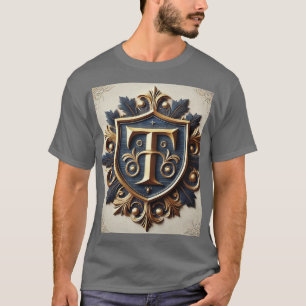 T-shirt Bouclier Héraldique Élégant Orné