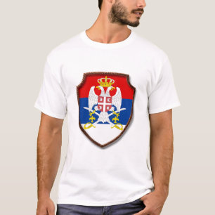 T-shirt Bouclier médiéval serbe Armoiries de Serbie srb 3