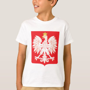 T-shirt Bouclier polonais de rouge d'Eagle